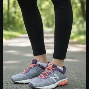 New Balance Women's Gray and Orange Sneakers Brand New WOT